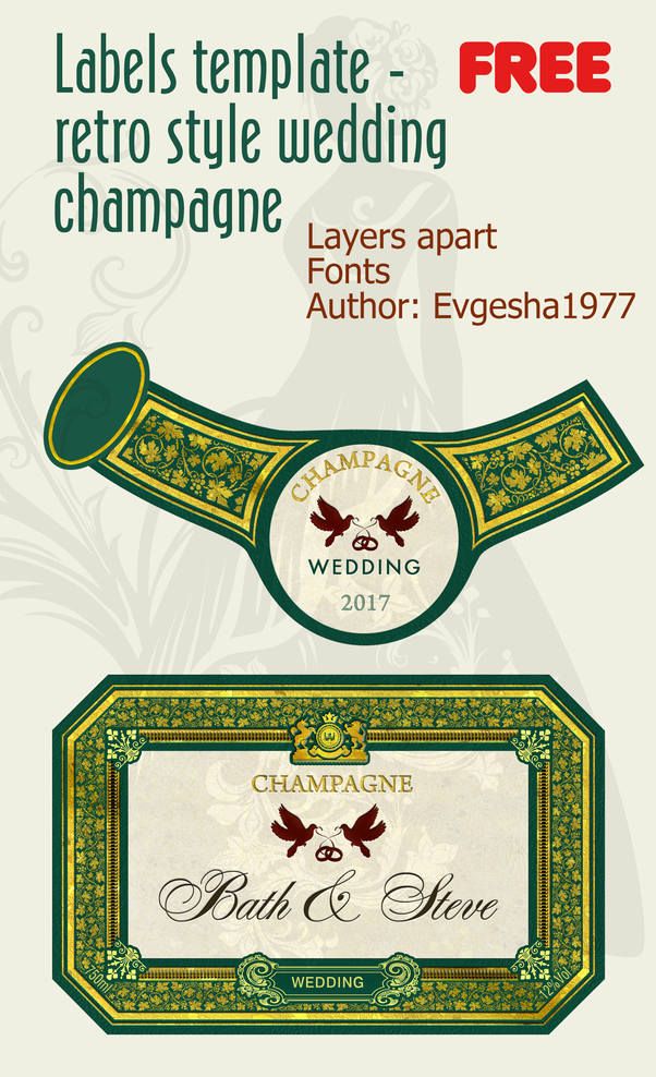  Free Printable Champagne Bottle Label Template Printable Word Searches