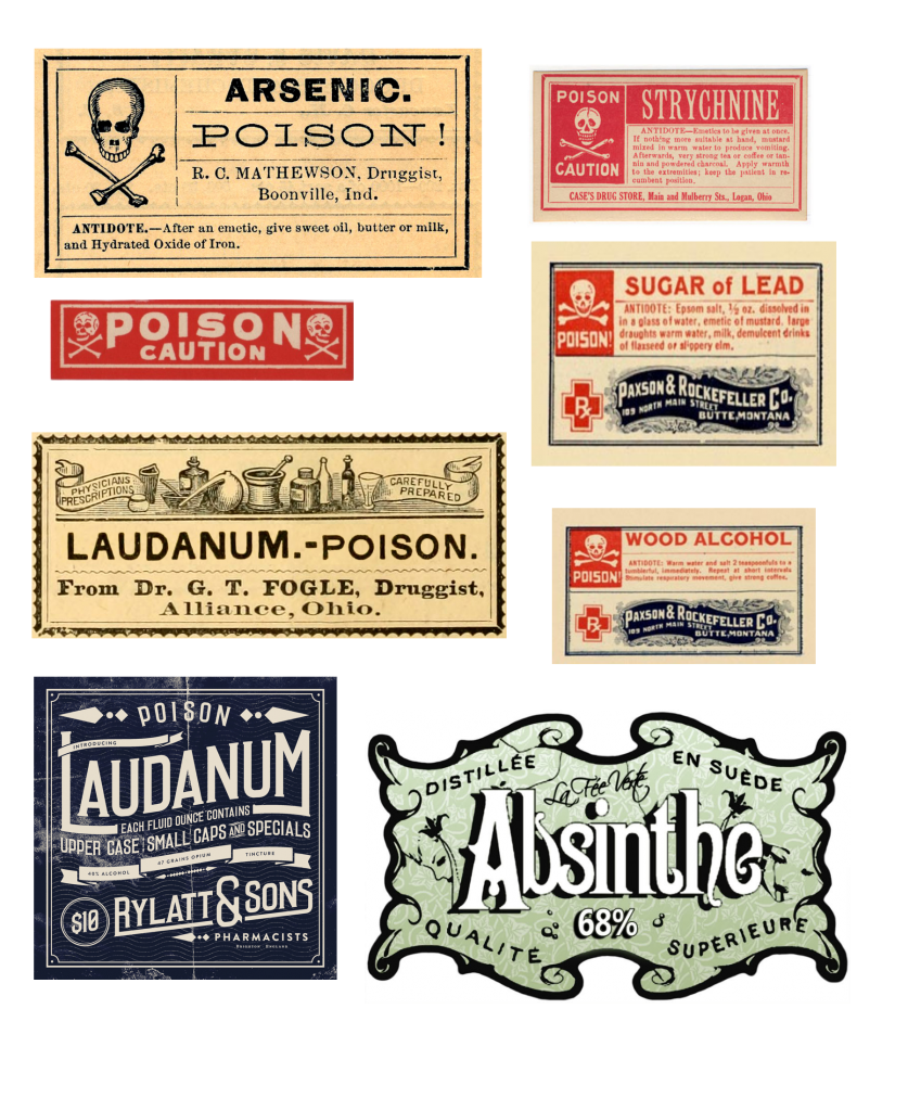 Free Printable Halloween Poison Bottle Labels