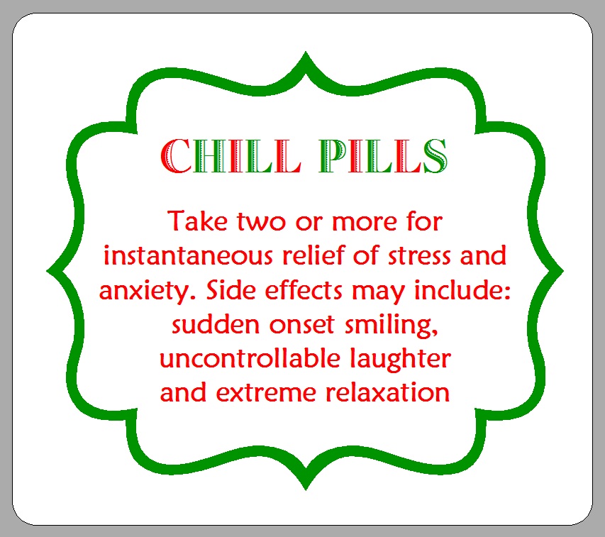 Chill Pill Label Printable Printable Label Templates