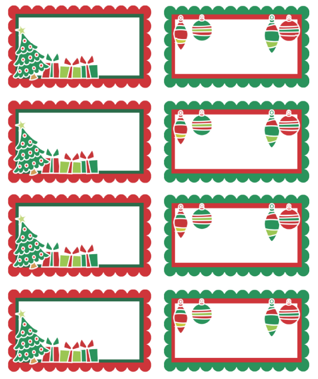 Christmas Label Printable | printable label templates