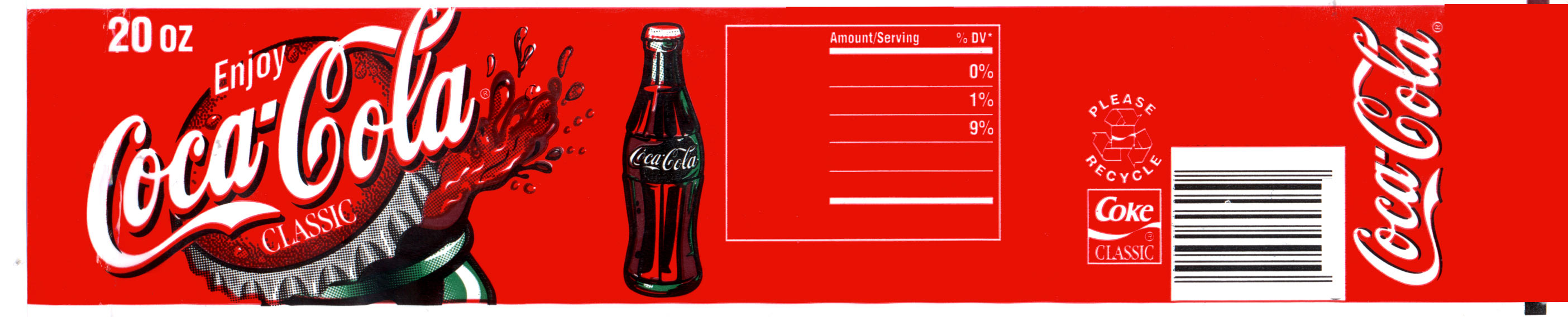 coca cola glass bottle label template