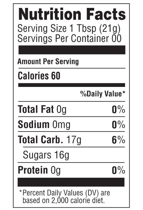 Honey Nutrition Label Template Printable Label Templates