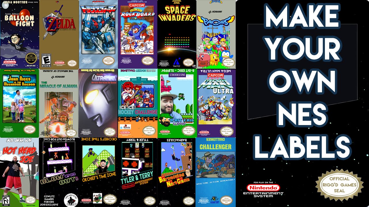 Nes Cartridge Label Template | printable label templates