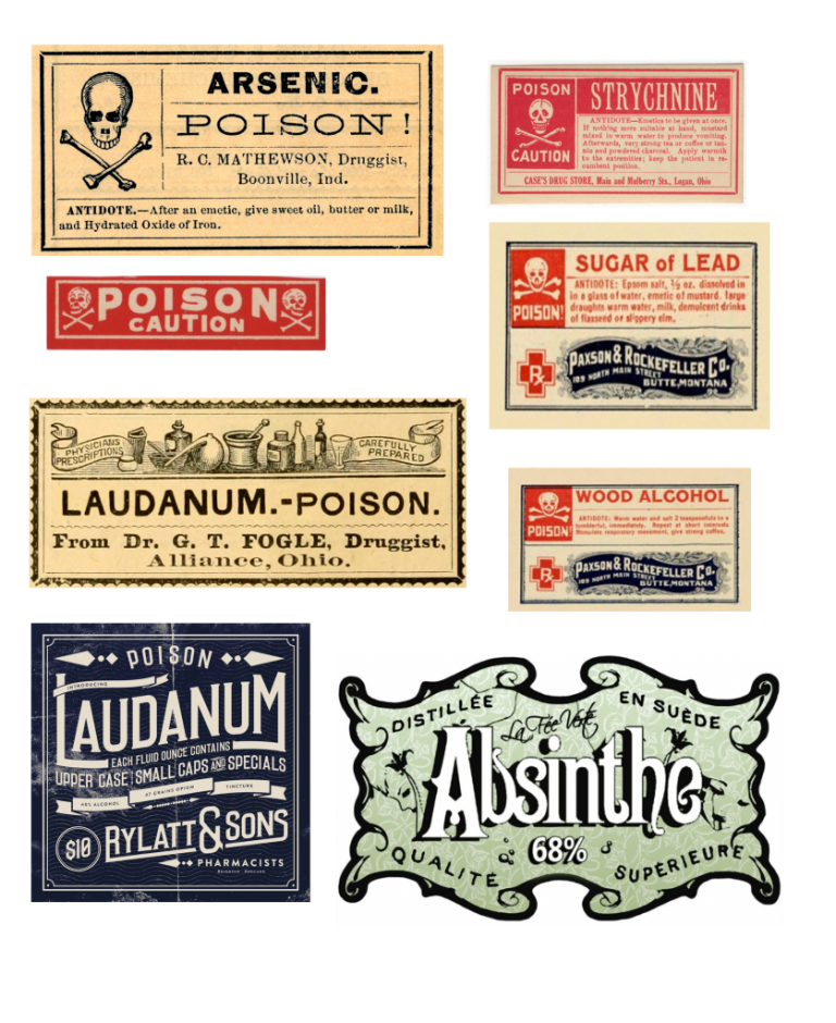 Printable Poison Label printable label templates printable label