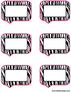 Zebra Label Template For Word | printable label templates